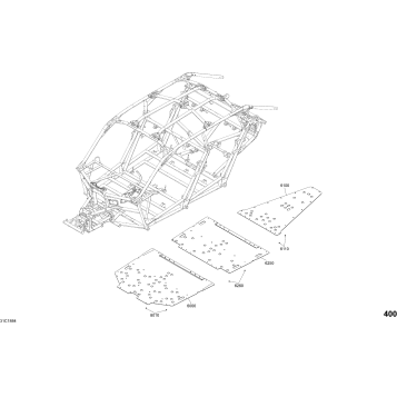 09- Body Floor Part Maverick X3 MAX Timeless Black Models - Package XRSDPS