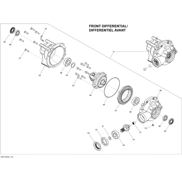 07- Drive System, Front Differential_12C1511b