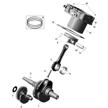 01- ROTAX - Crankshaft, Pistons and Cylinder