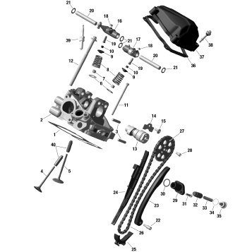 01- ROTAX - Rear Cylinder Head