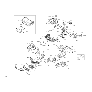 09- Body And Accessories 6X6 - 650 EFI - Squadron Green - Front