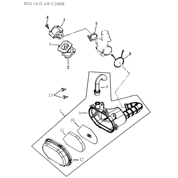 01- Reed Valve, Air Cleaner
