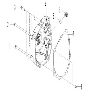 02- Engine - Crankcase Cover RH