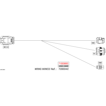 08- Electric - Key Wiring Harness - 710008863