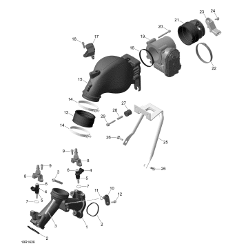 02- Air Intake Manifold and Throttle Body - Turbo