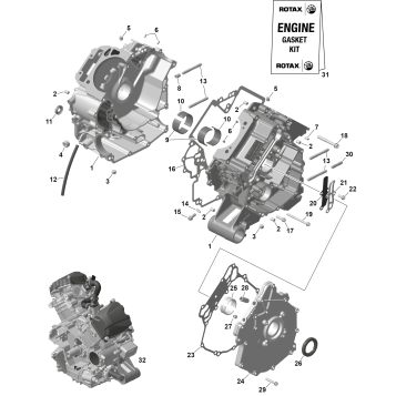 01- ROTAX - Crankcase