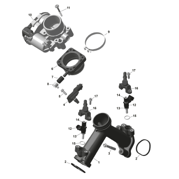 01- ROTAX - Air Intake Manifold And Throttle Body