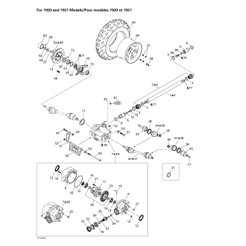 05- Drive System, Front (for 7920 And 7921 Models)