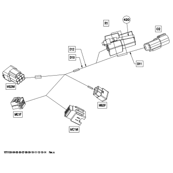 10- Electrical Harness, Front Section Europe