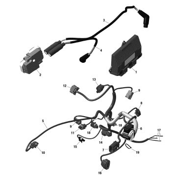 01- Rotax - Engine Harness And Electronic Module - 322