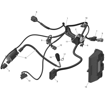 10- Electric - Engine Harness And Electronic Module - 450 - International