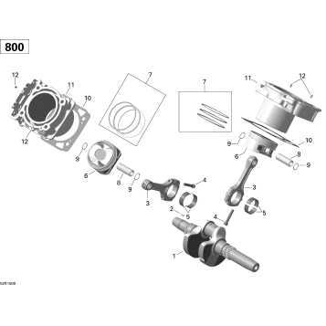 01- Crankshaft, Piston And Cylinder _02R1509