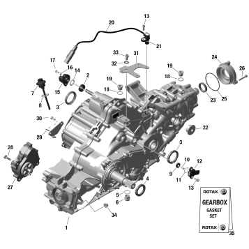 01- ROTAX - GEARBOX ASSY