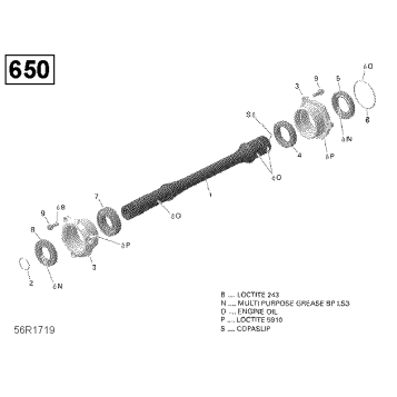 08- Drive Shaft - 650 EFI