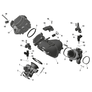 01- ROTAX - Air Intake Manifold And Throttle Body