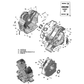 01- ROTAX - Crankcase
