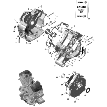 01- Rotax - Crankcase