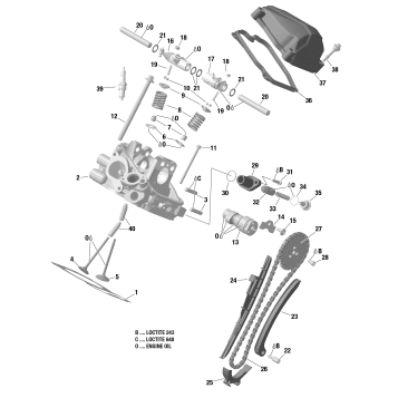 01- Rotax - Cylinder Head, Rear
