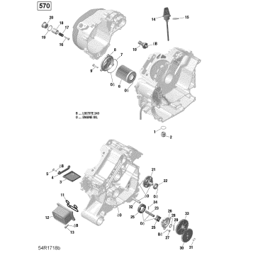 01- Engine Lubrication - 570 EFI (Package PRO)