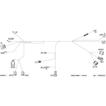 08- Electric - Voltage Regulator Wiring Harness - 710007423 - Model with ABS