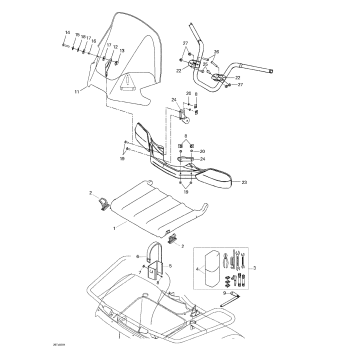 09- Windshield And 09- Front Tray