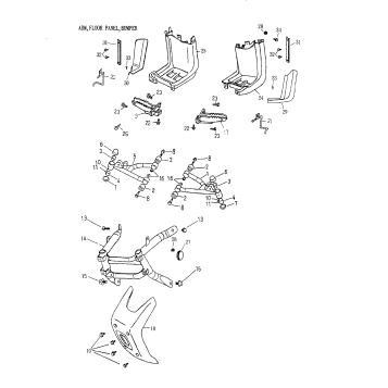 09- Arm, Foot Rest, Bumper 172-17