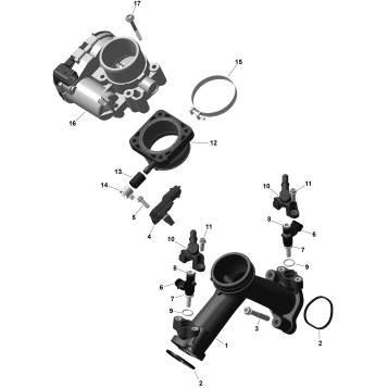 01- ROTAX - Air Intake Manifold And Throttle Body