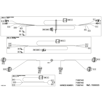 08- Electric - Front Wiring Harness - 710007442