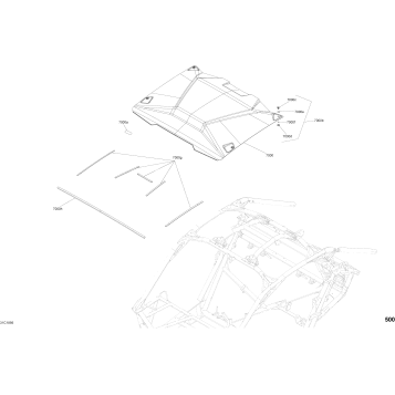 09- Body Parts - Carbon Black - Package XRC - Roof Section