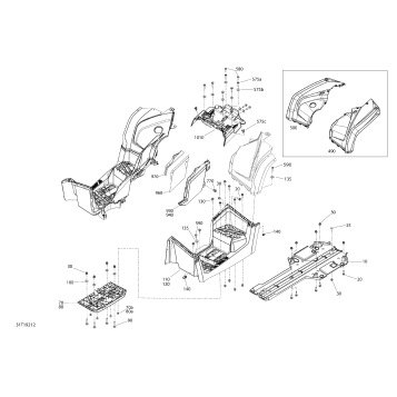09- Body And Accessories 6X6 - 450 EFI - Squadron Green - Middle