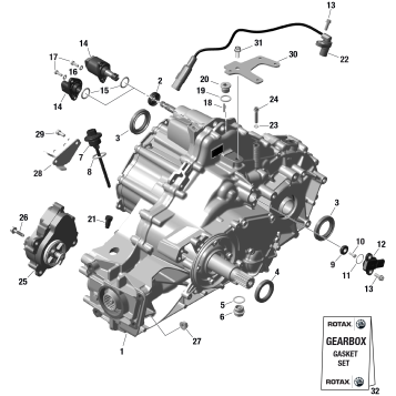 01- ROTAX - GEARBOX ASSY