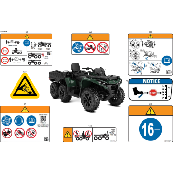 07- Body - Warning Decals Front Section