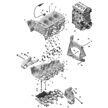 01- ROTAX - Crankcase