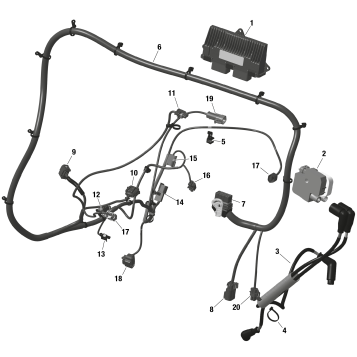 01- ROTAX - Engine Harness And Electronic Module