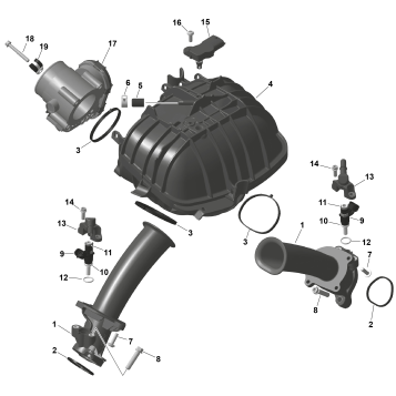 01- ROTAX - Air Intake Manifold And Throttle Body
