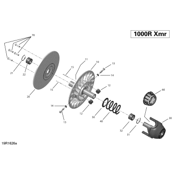 05- Transmission, Driven Pulley - XMR
