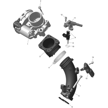 01- Engine - Air Intake Manifold And Throttle Body - 450 - International