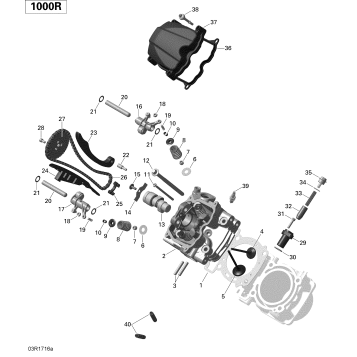 01- Cylinder Head, Front - 1000R