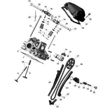 01- ROTAX - Rear Cylinder Head