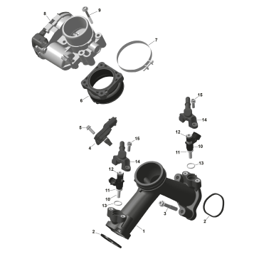 01- ROTAX - Air Intake Manifold And Throttle Body