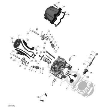 01- Cylinder Head, Front - Turbo