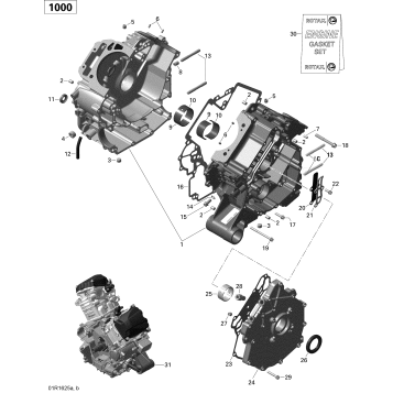 01- Crankcase - 1000R EFI (XMR)
