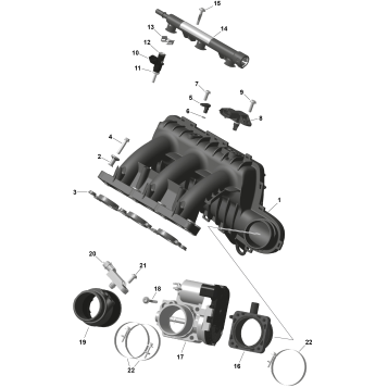 01- ROTAX - Air Intake Manifold And Throttle Body