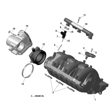 02- Air Intake Manifold And Throttle Body 900 HO