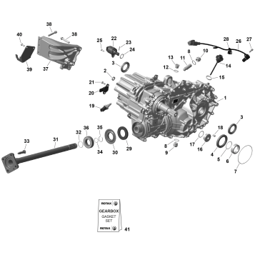 01- ROTAX - Gearbox Assy and Drive Shaft