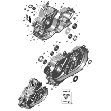 01- ROTAX - Crankcase