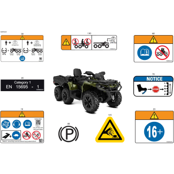 07- Body - Warning Decals Front Section