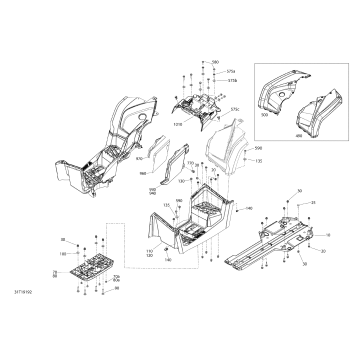 09- Body And Accessories 6X6 - 450 EFI - Squadron Green - Middle