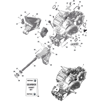 01- ROTAX - Gearbox Assy and Drive Shaft