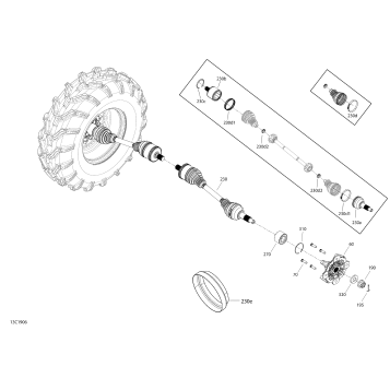 08- Rear Drive - 1000 EFI & 1000R EFI
